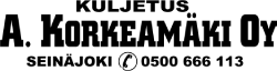 Kuljetus A. Korkeamäki Oy-logo